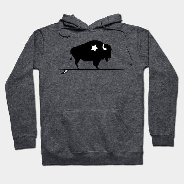 Surfing Buffalo 1 Hoodie by GrayBuffalo